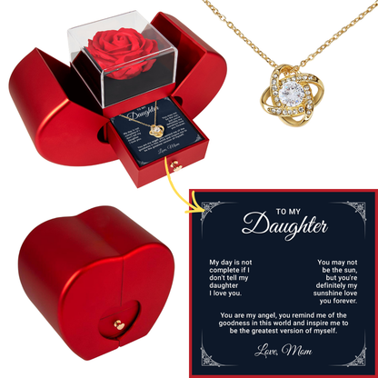 To My Beautiful Daughter - Just Hold This Close to Feel My Love - Necklace