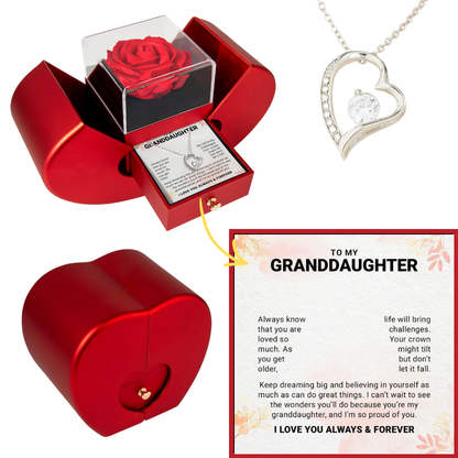 Necklace for Granddaughter - You Are My Sunshine and My Joy