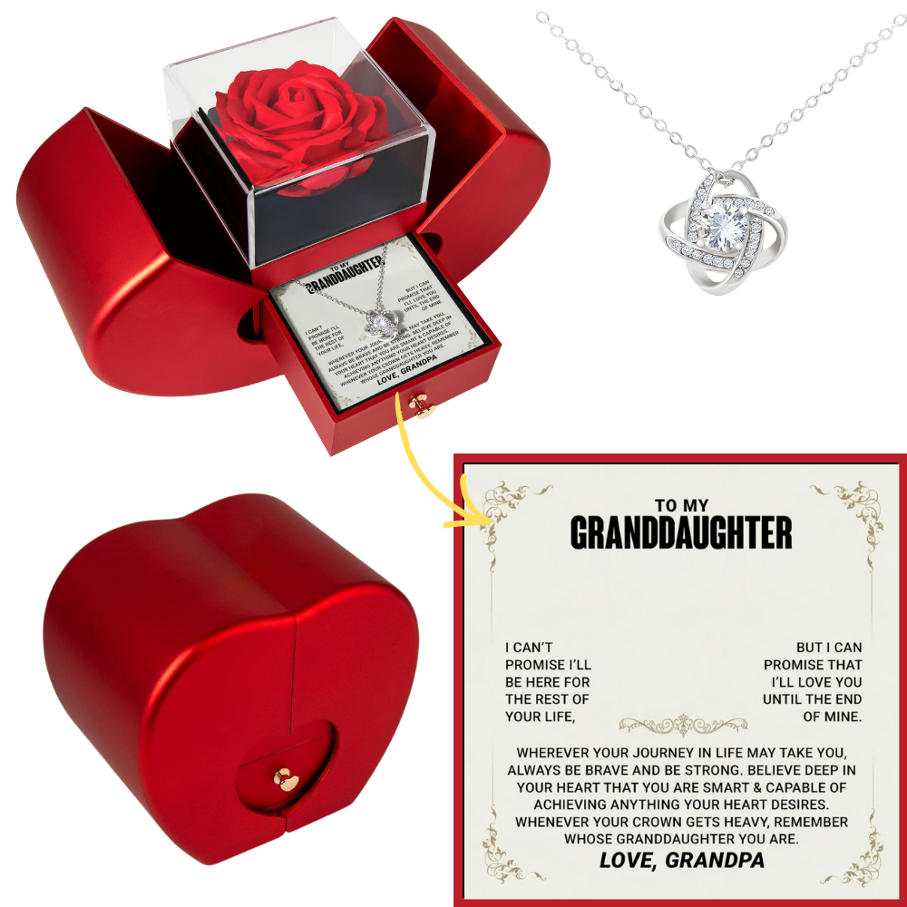 Gift of Love - Granddaughter Necklace to Make Her Smile - Necklace