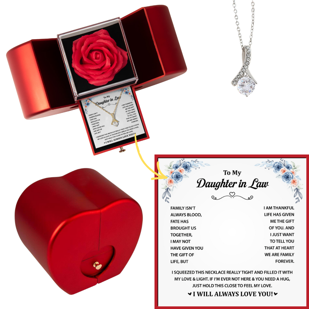 To My Daughter in Law - I  Will Always Love You - Alluring Beauty Necklace
