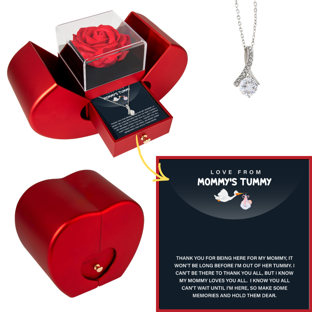 To My Mom Alluring Beauty Necklace, Gifts for First Time Mom