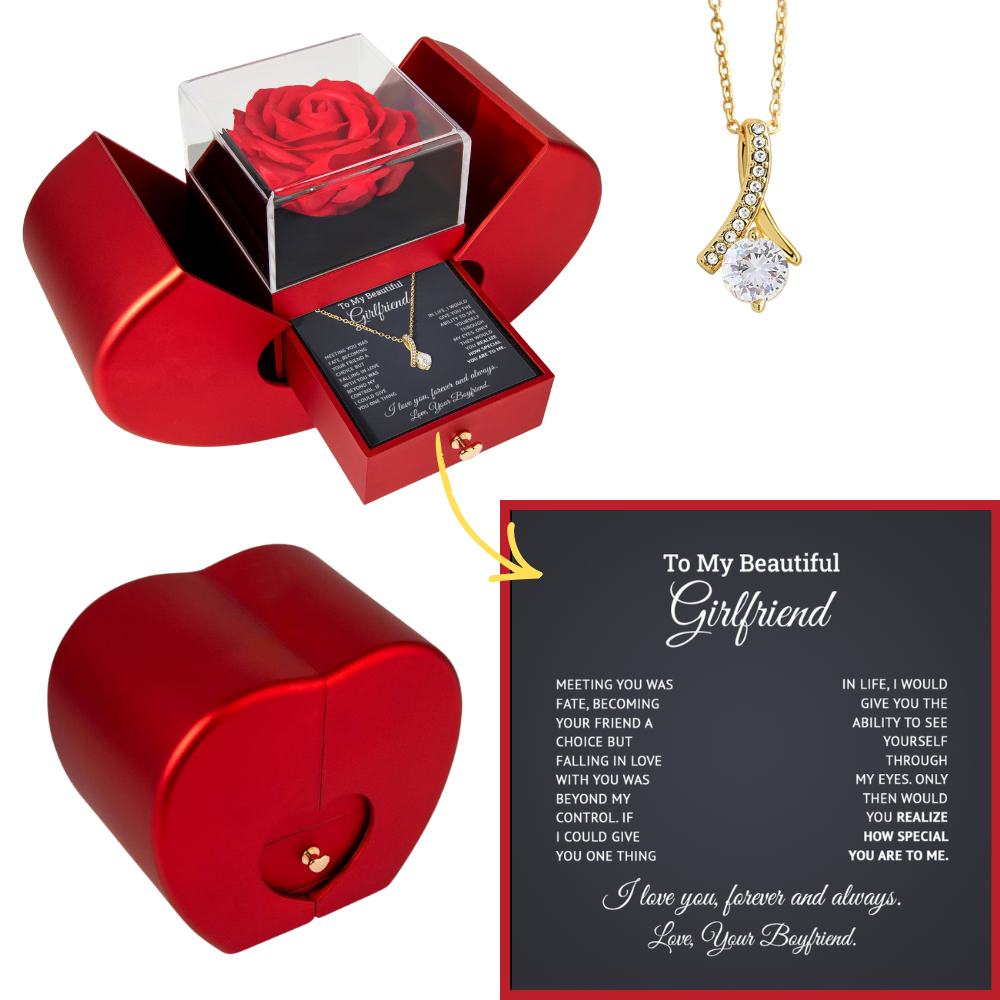 To My Gorgeous Girlfriend Necklace, Girlfriend Christmas Gifts