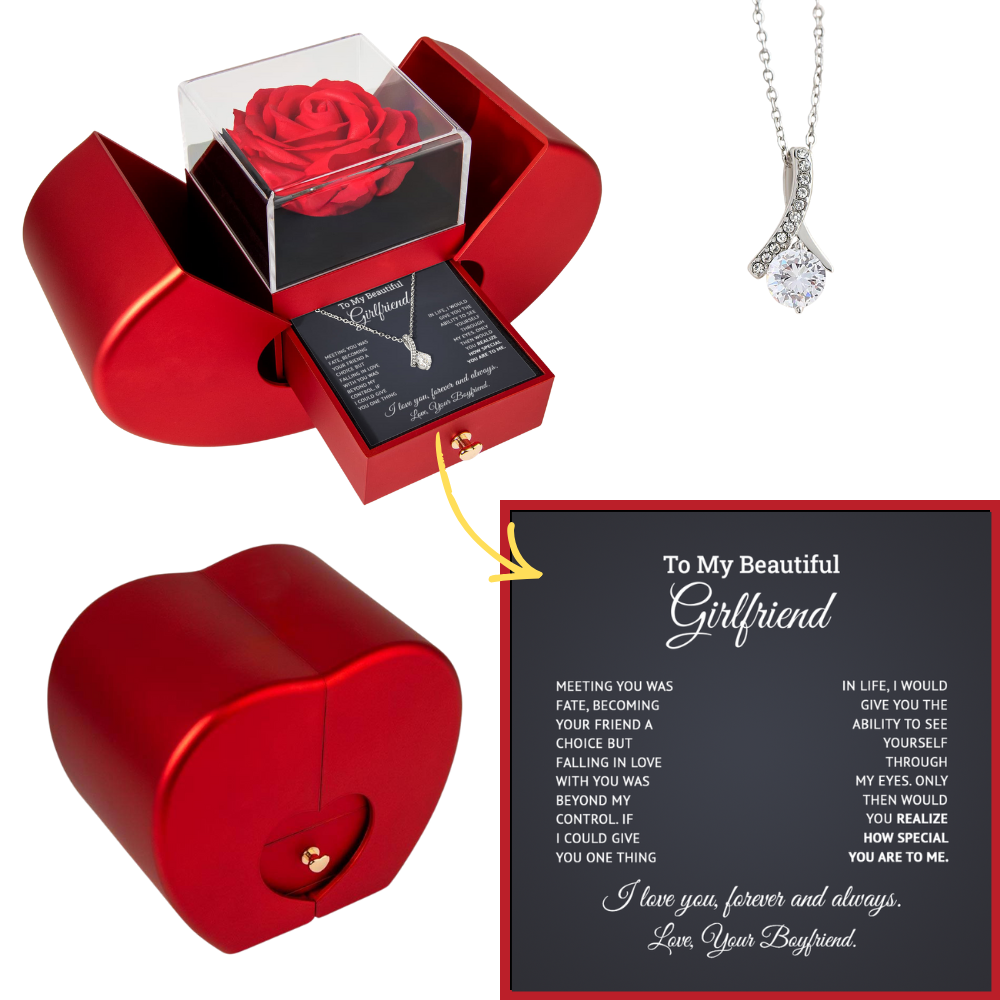 To My Gorgeous Girlfriend Necklace, Girlfriend Christmas Gifts