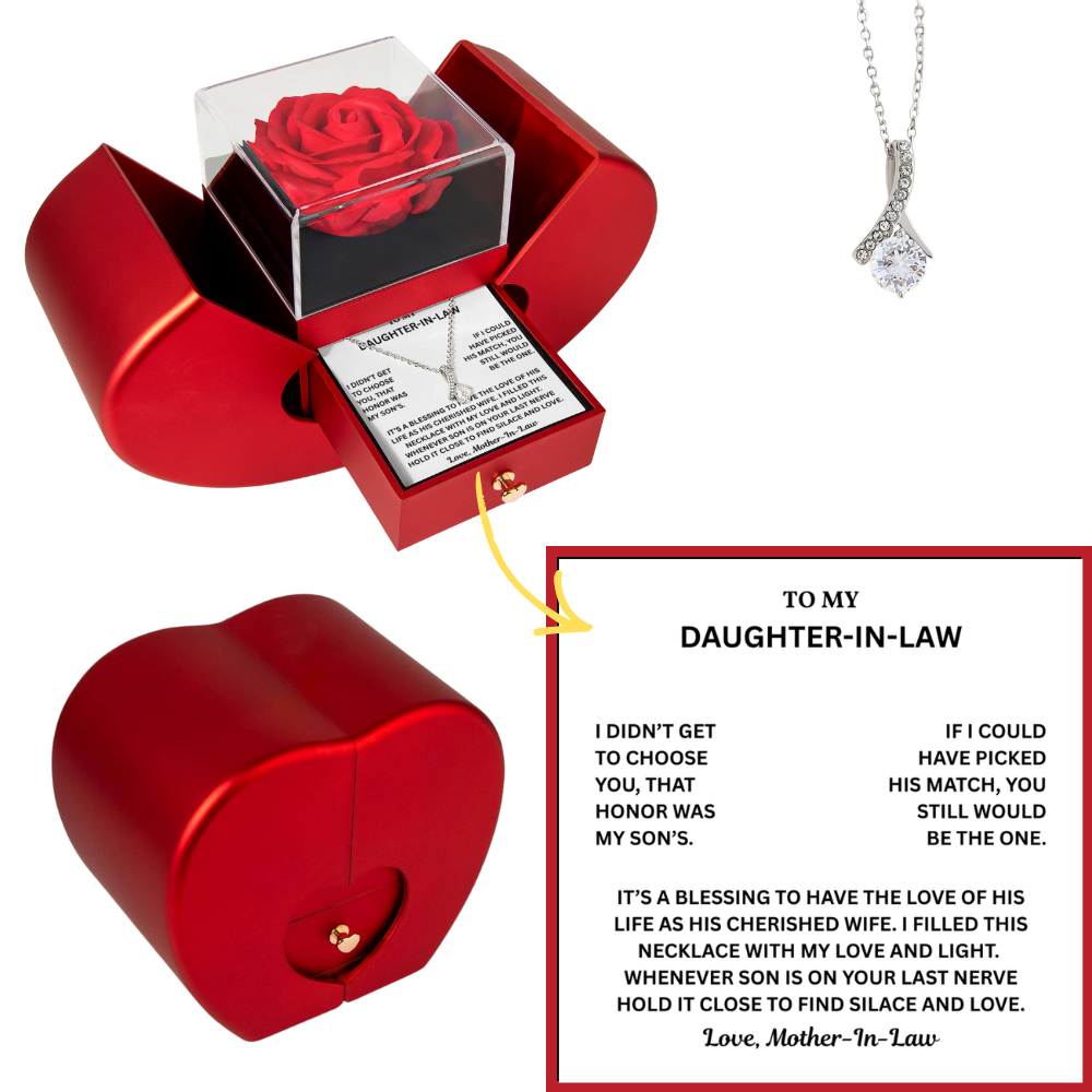 To My Daughter-in-Law - You're The Love of His Life - Alluring Beauty Necklace