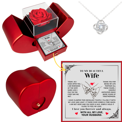 Necklace for Wife From Husband, Gifts for Wife Romantic, Christmas Gifts