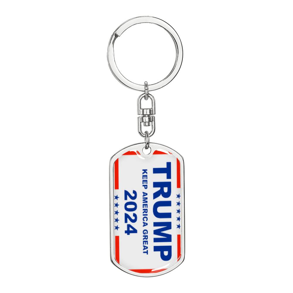 Keep America Great - Trump 2024 Swivel Keychain, Election 2024