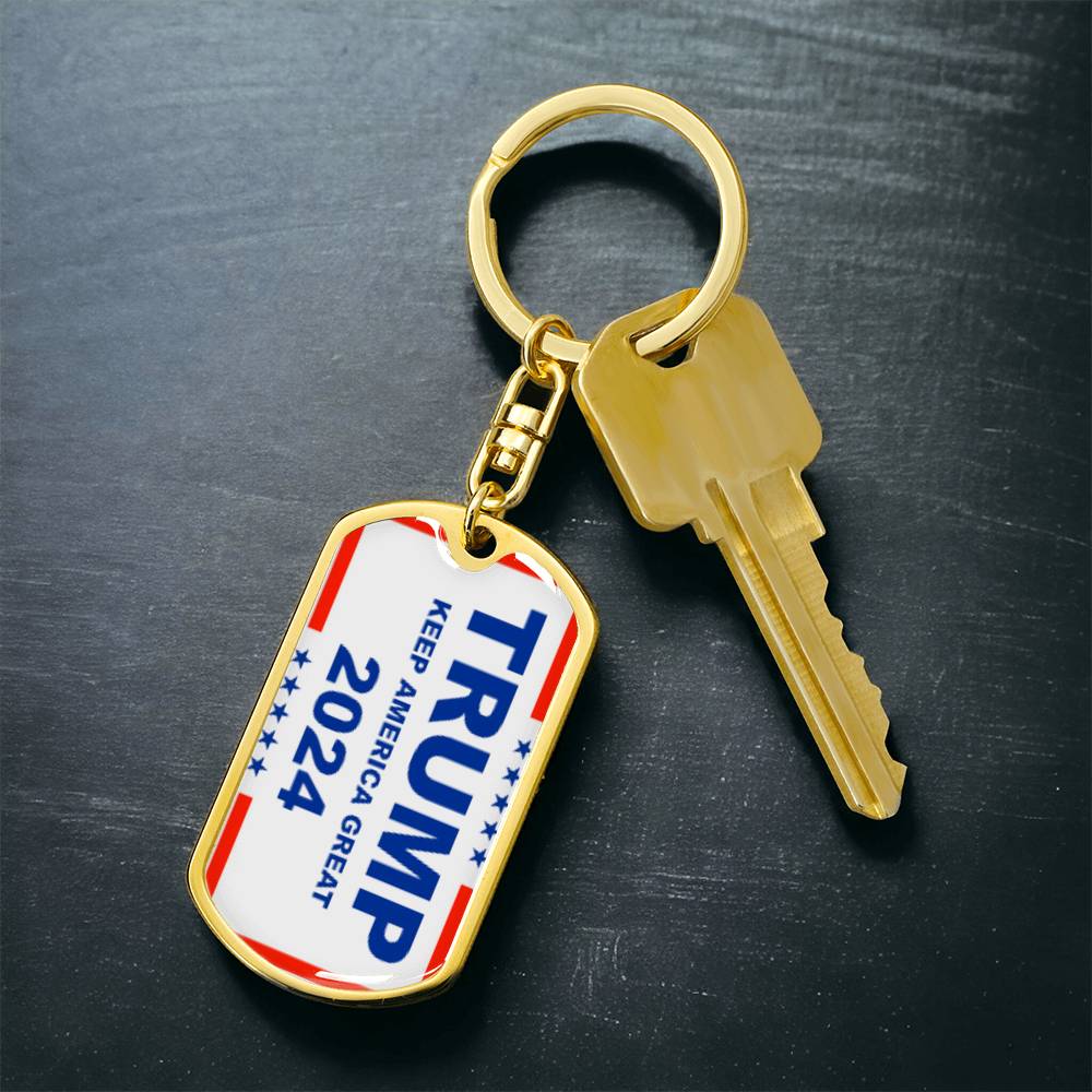 Keep America Great - Trump 2024 Swivel Keychain, Election 2024