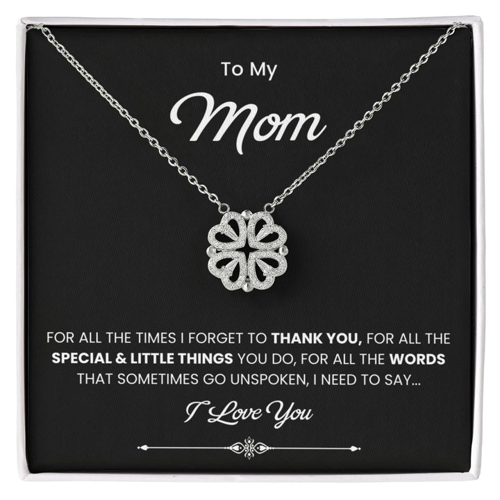To My Beautiful Mom Necklace, Gift for Mom From Daughter or Son