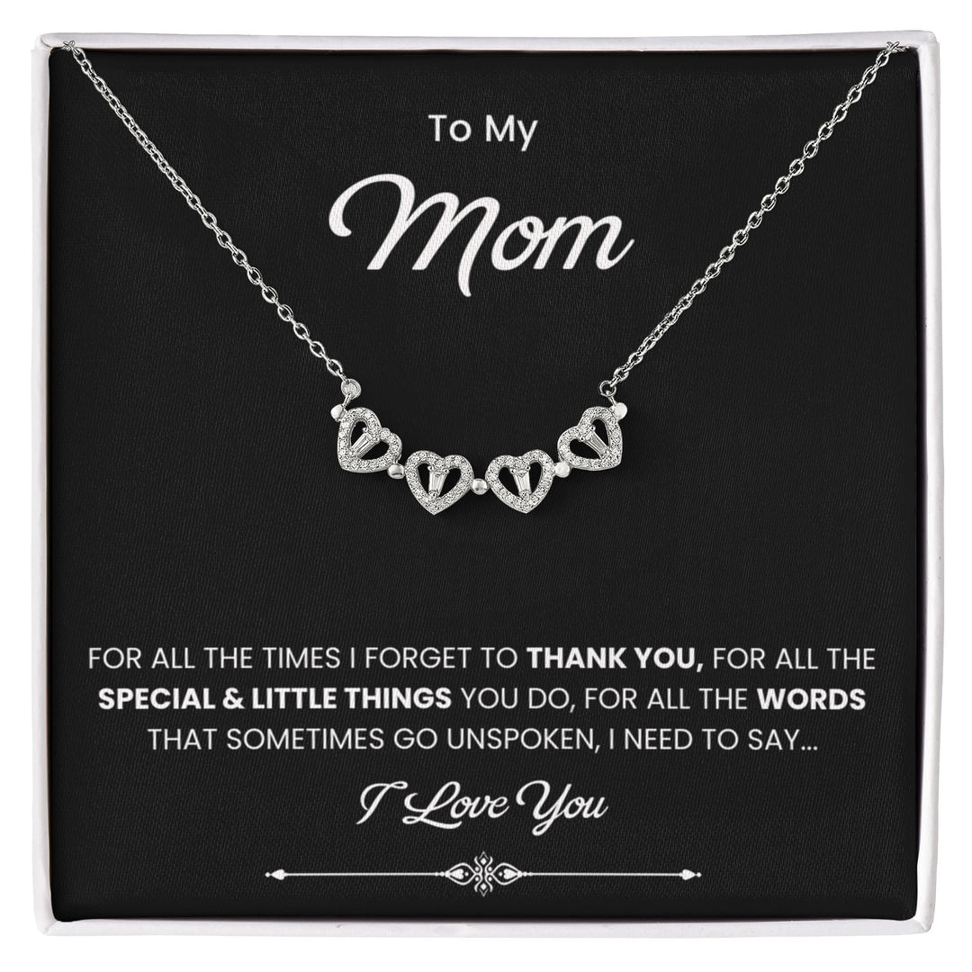 To My Beautiful Mom Necklace, Gift for Mom From Daughter or Son