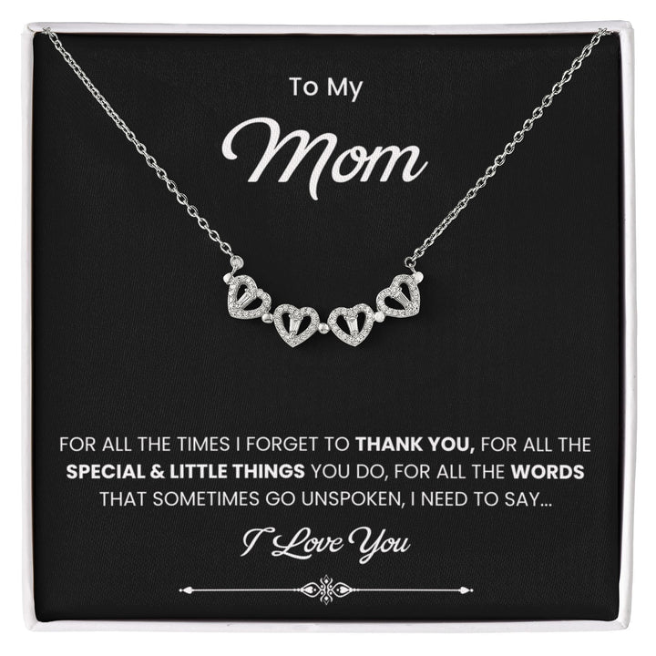 To My Beautiful Mom Necklace, Gift for Mom From Daughter or Son