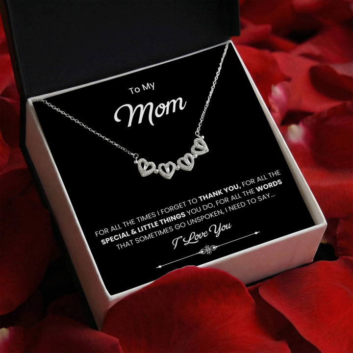 To My Beautiful Mom Necklace, Gift for Mom From Daughter or Son