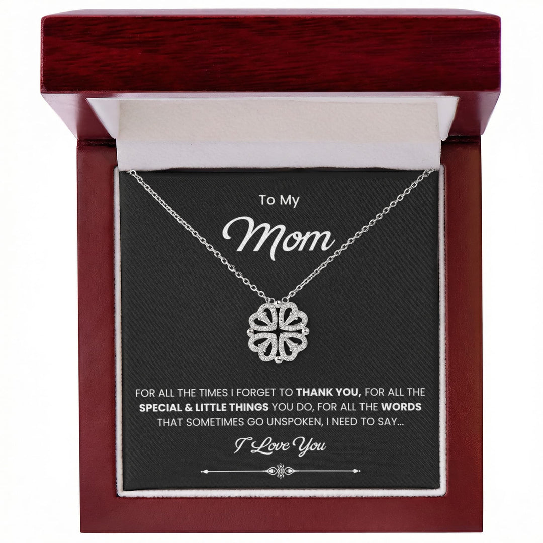 To My Beautiful Mom Necklace, Gift for Mom From Daughter or Son
