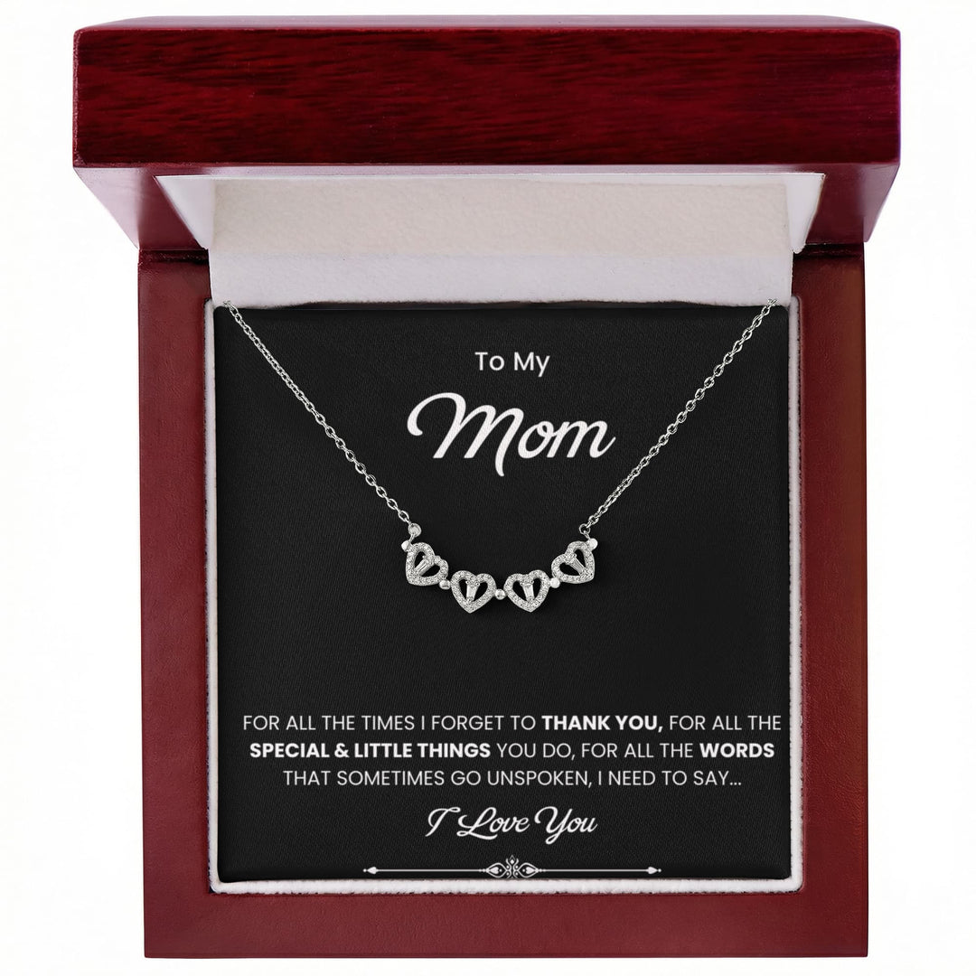 To My Beautiful Mom Necklace, Gift for Mom From Daughter or Son