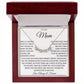 Mom Necklace for Women With Heartfelt Message & Gift Box