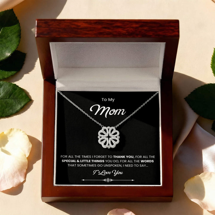 To My Beautiful Mom Necklace, Gift for Mom From Daughter or Son