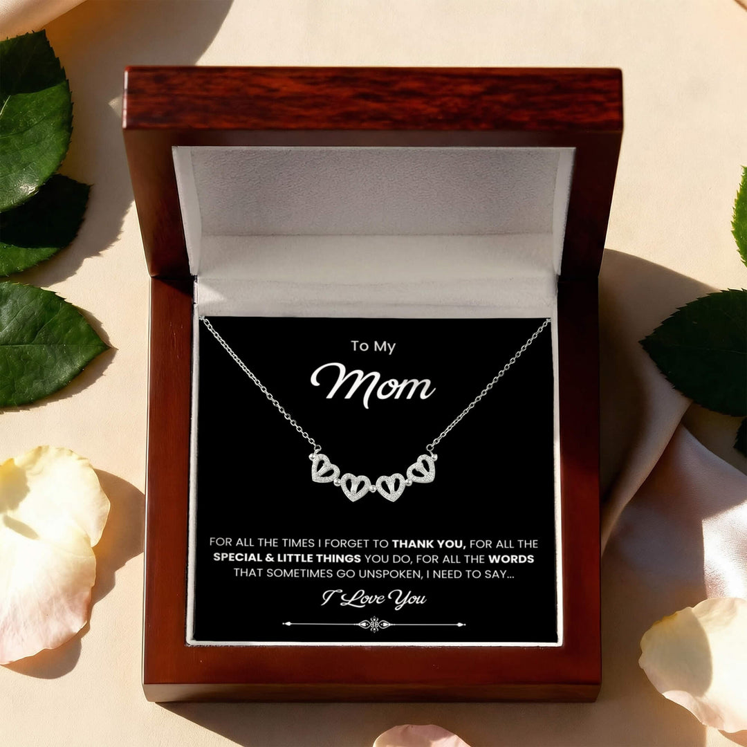 To My Beautiful Mom Necklace, Gift for Mom From Daughter or Son