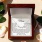 Mom Necklace for Women With Heartfelt Message & Gift Box