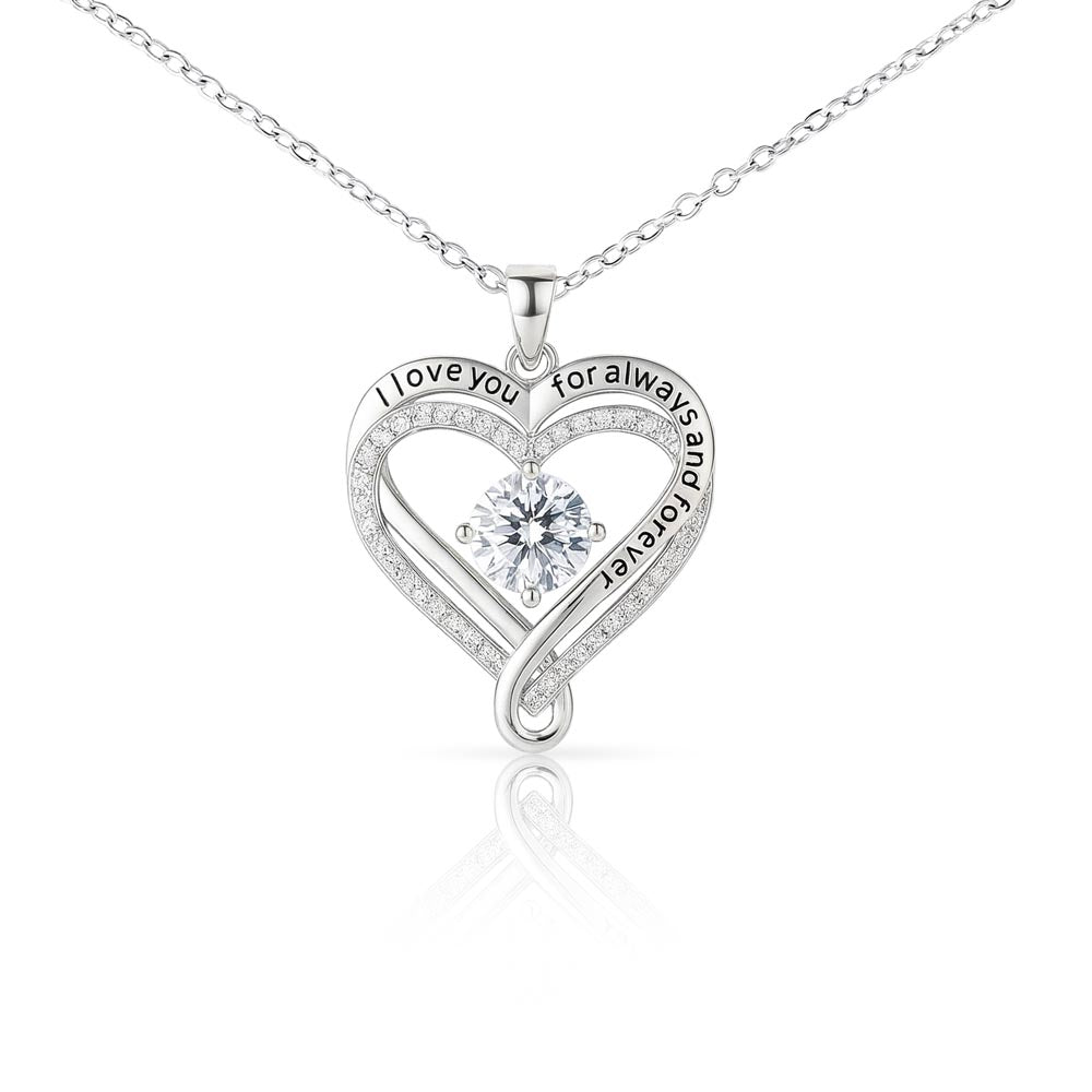 To My Mom Necklace With Message Card, Mothers Day Gift From Son, Daughter