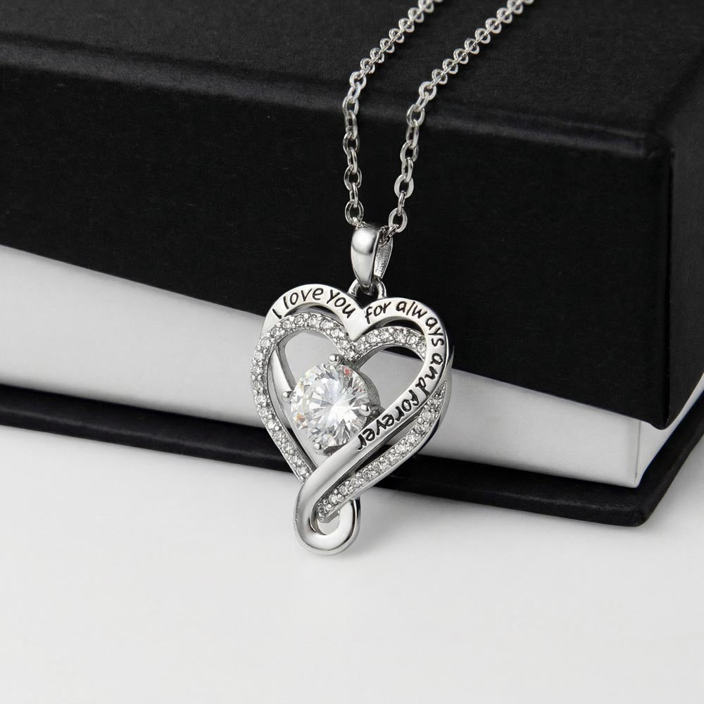 To My Mom Necklace With Message Card, Mothers Day Gift From Son, Daughter