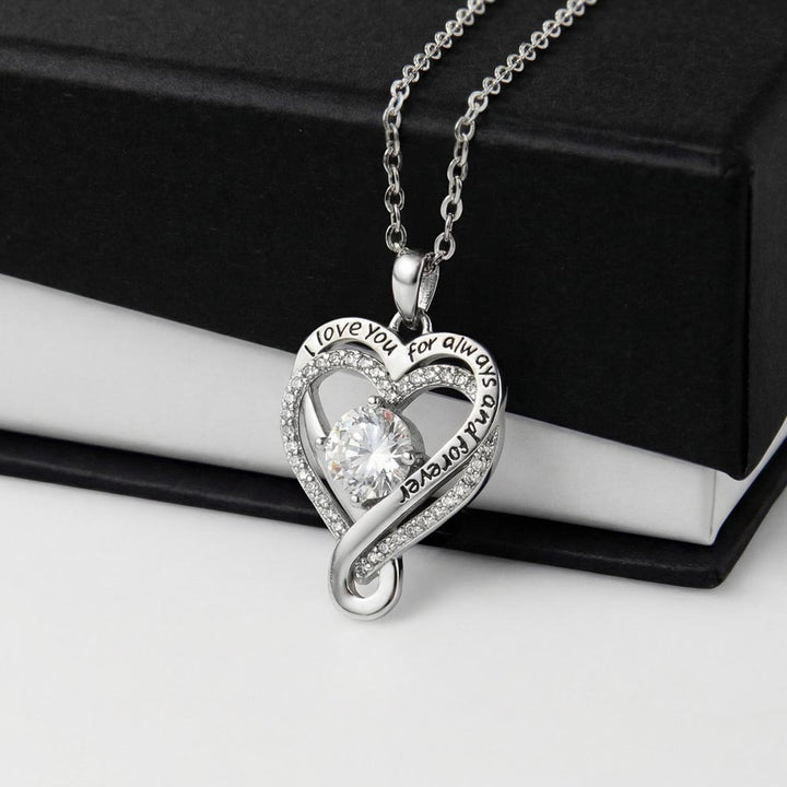 To My Mom Necklace With Message Card, Mothers Day Gift From Son, Daughter