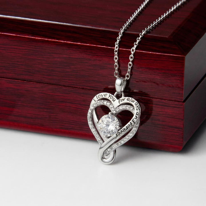 To My Mom Necklace With Message Card, Mothers Day Gift From Son, Daughter