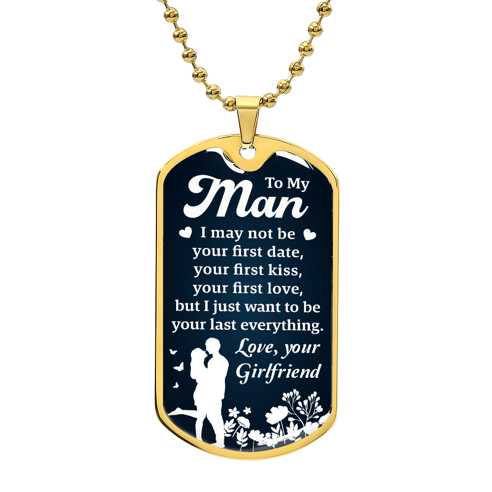 Forever Love Dog Tag Necklace – Thoughtful Gift for Husband or Boyfriend