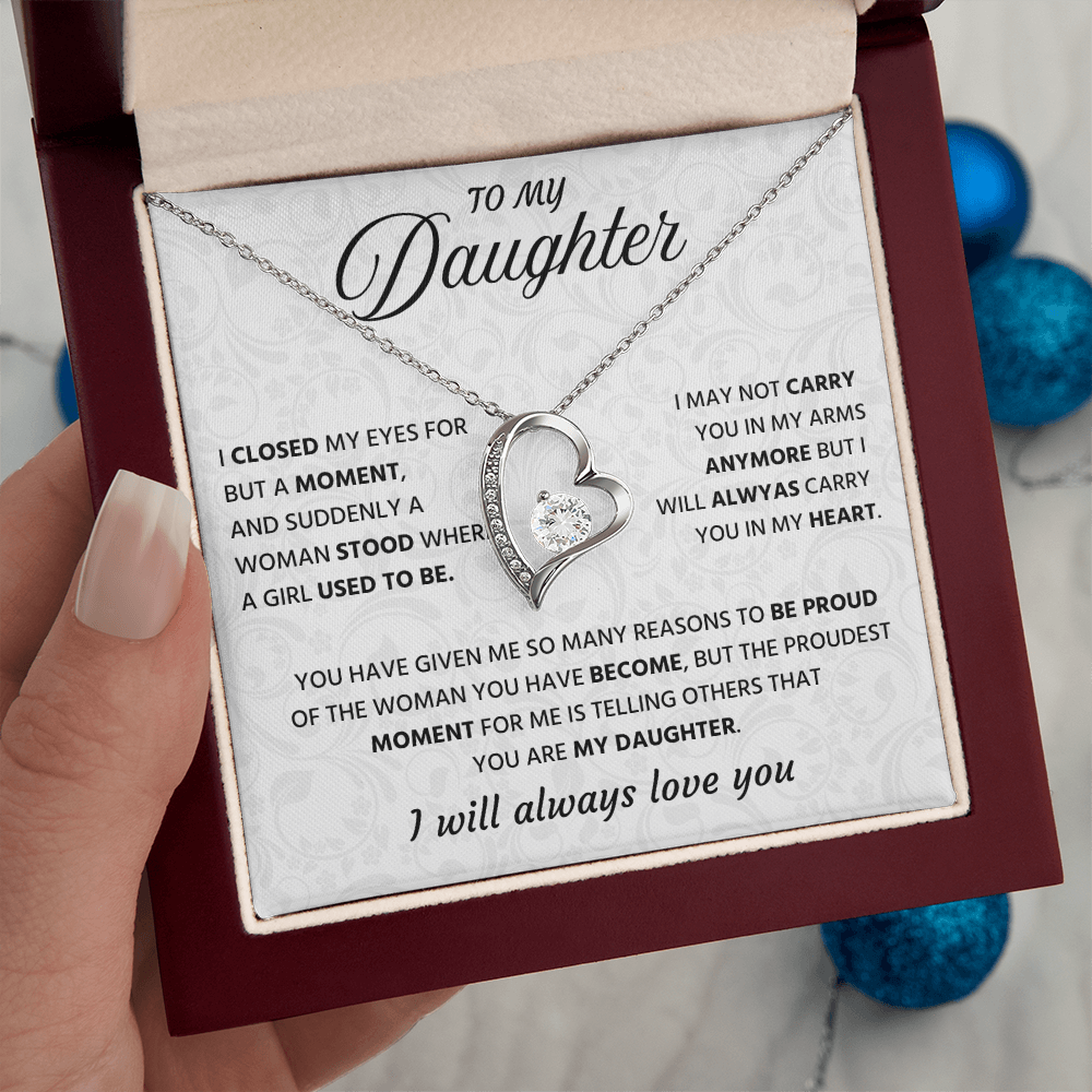 To My Wonderful Daughter Necklace Gift From Grandpa, It's a Special Bound
