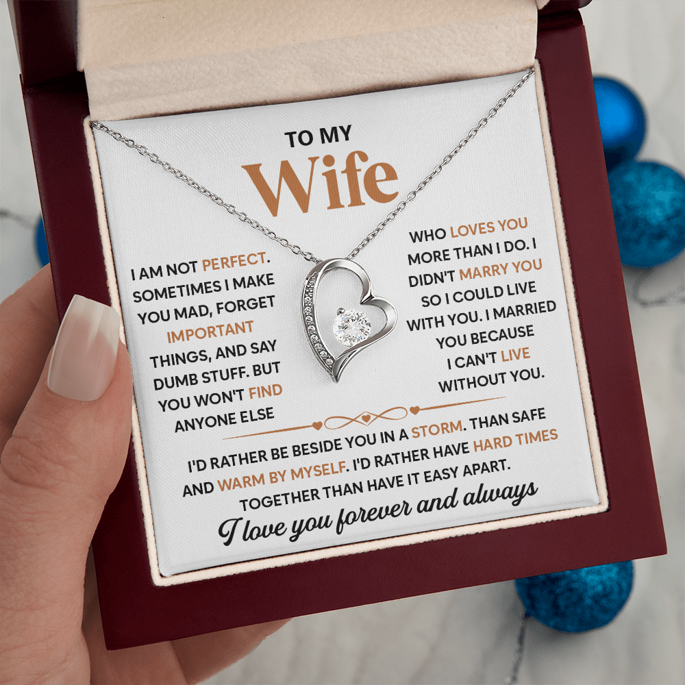 To My Beautiful Wife, I Love Spending Time With You - Forever Necklace