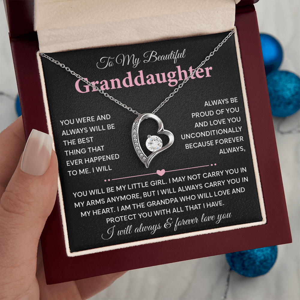 Gift for Granddaughter - I Will Always & Forever Love You - Necklace