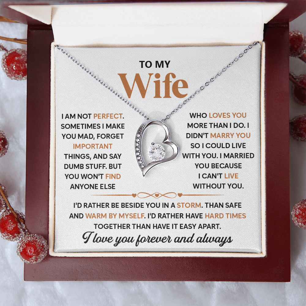 To My Beautiful Wife, I Love Spending Time With You - Forever Necklace