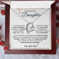 To My Daughter Necklace From Mom Dad - Mother's Day Jewelry With Gift Box