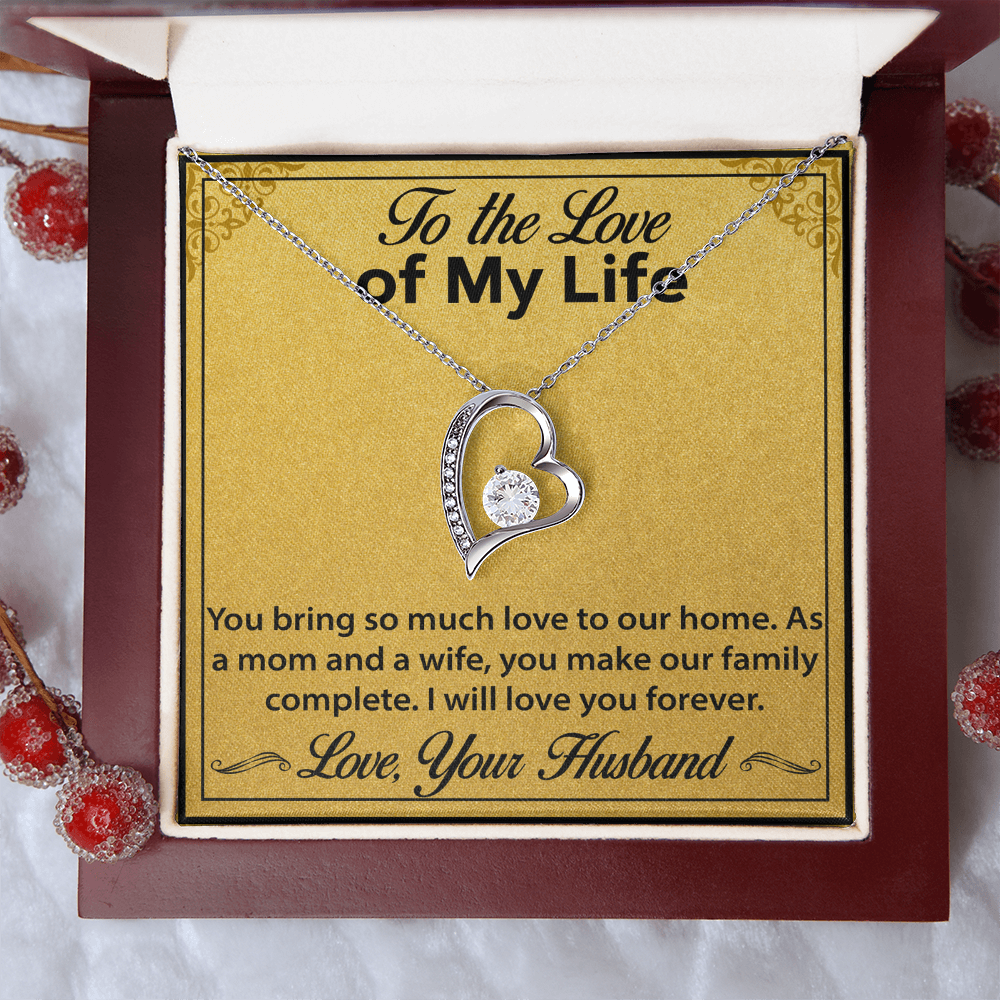 Jewelry Gift for Wife – Forever Love Necklace, A Meaningful Keepsake from Husband