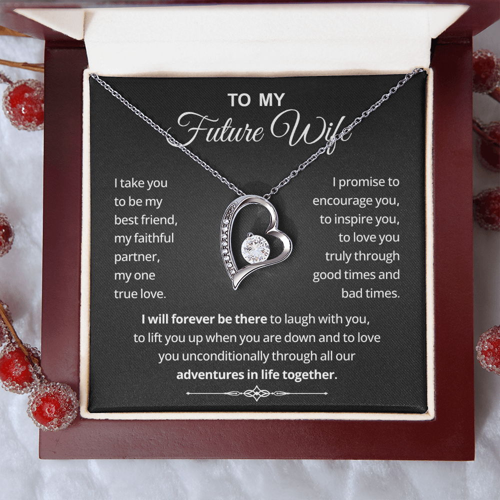 Necklace Gifts for Future Wife From Future Husband, Sentimental Jewelry Gift for Her