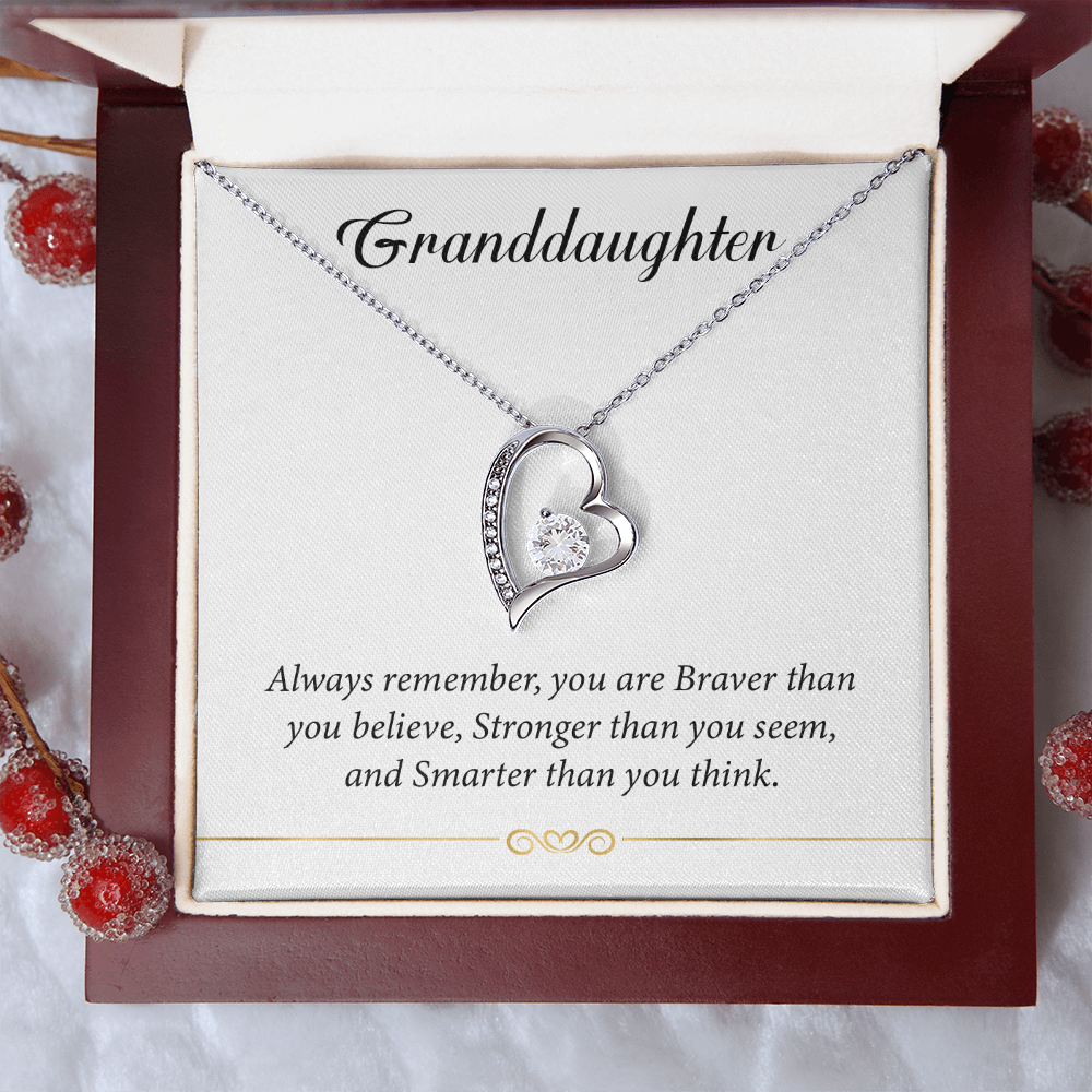 Make Her Day Special With This To My Granddaughter Necklace