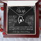 Valentine Gifts for Wife From Husband, I Love You Always and Forever Necklace
