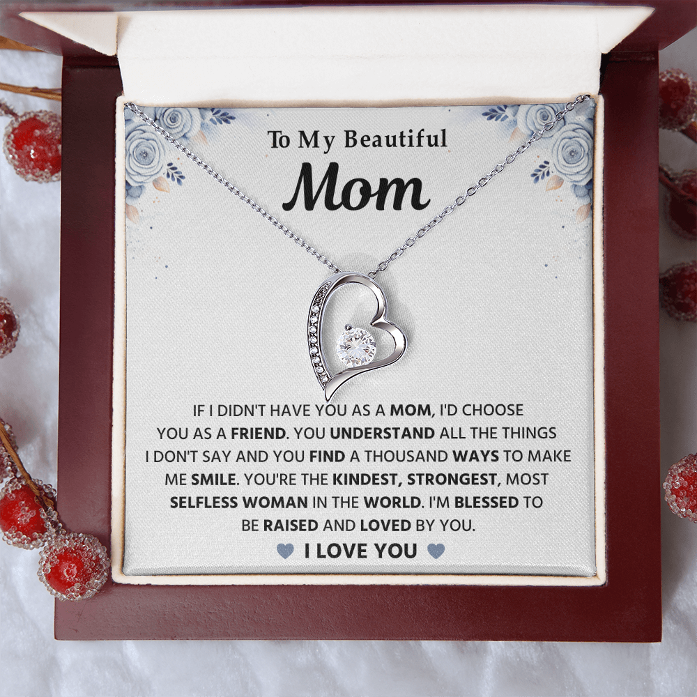 To My Mom - Happy Mothers Day - Love Knot Necklace