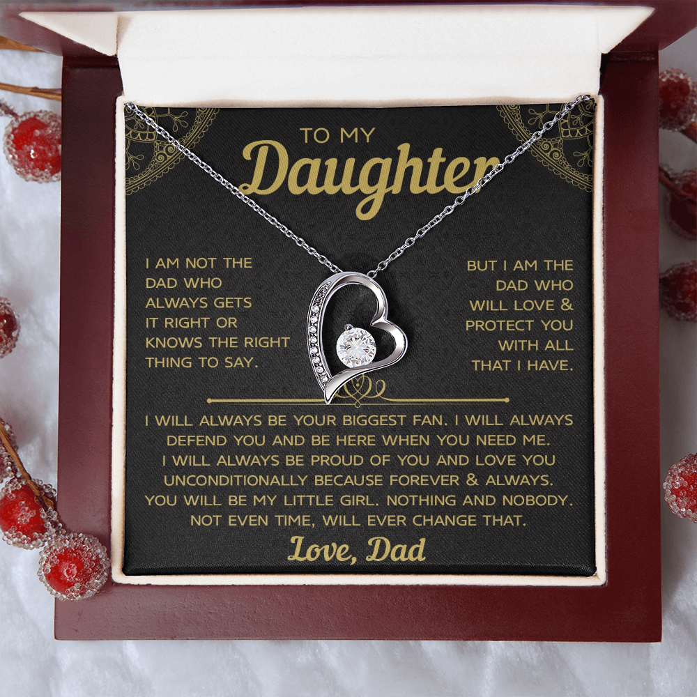 To My Daughter – Forever Love Necklace, A Timeless Gift from Dad