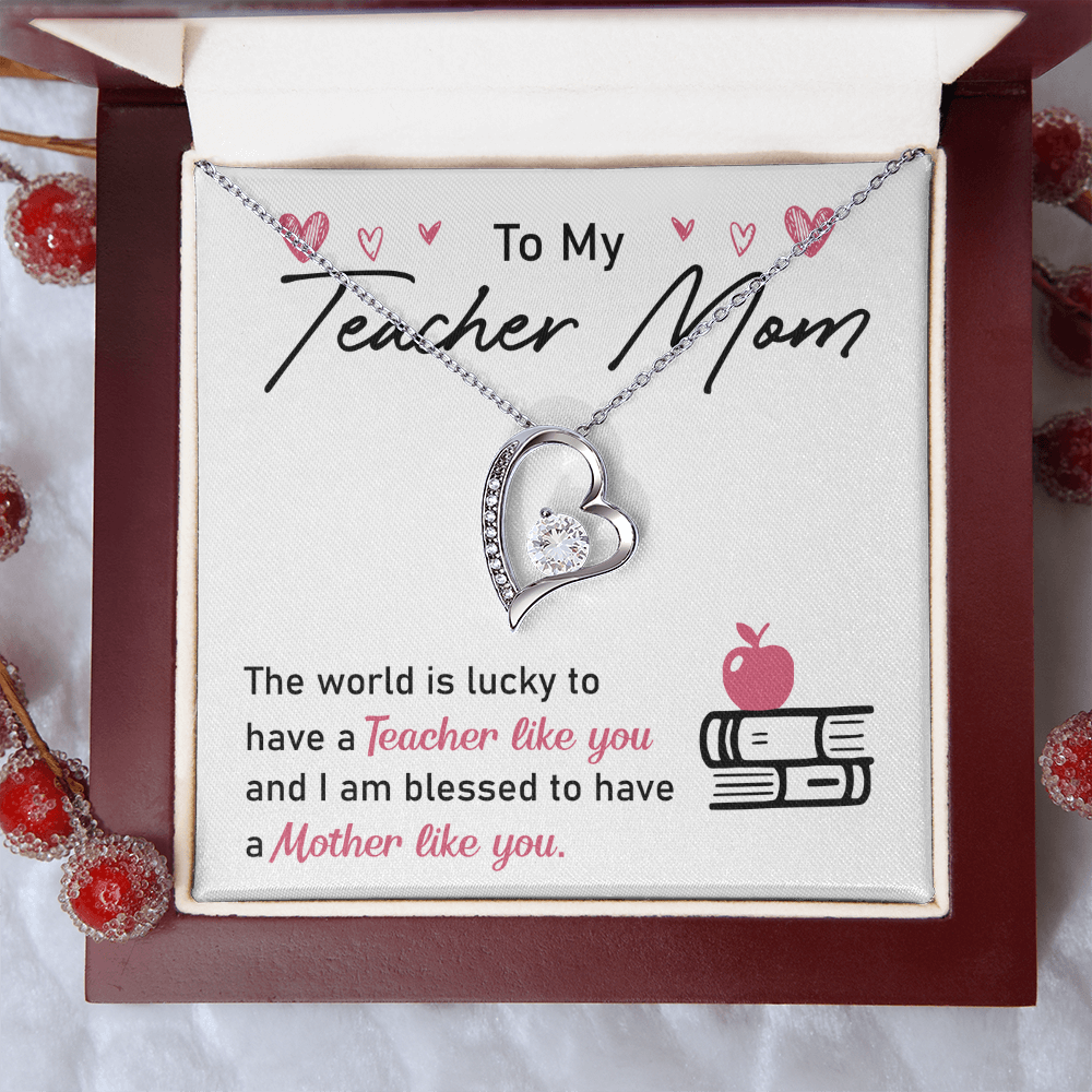 Elegant Necklace with gift box and heartfelt message