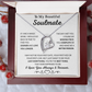 To My Soulmate Necklace for Women, Valentine's Gifts for Her