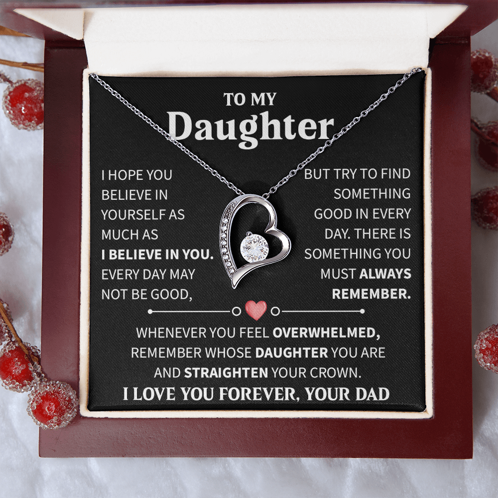 To My Daughter - You Are the Best Part of My Life Story - Forever Love Necklace