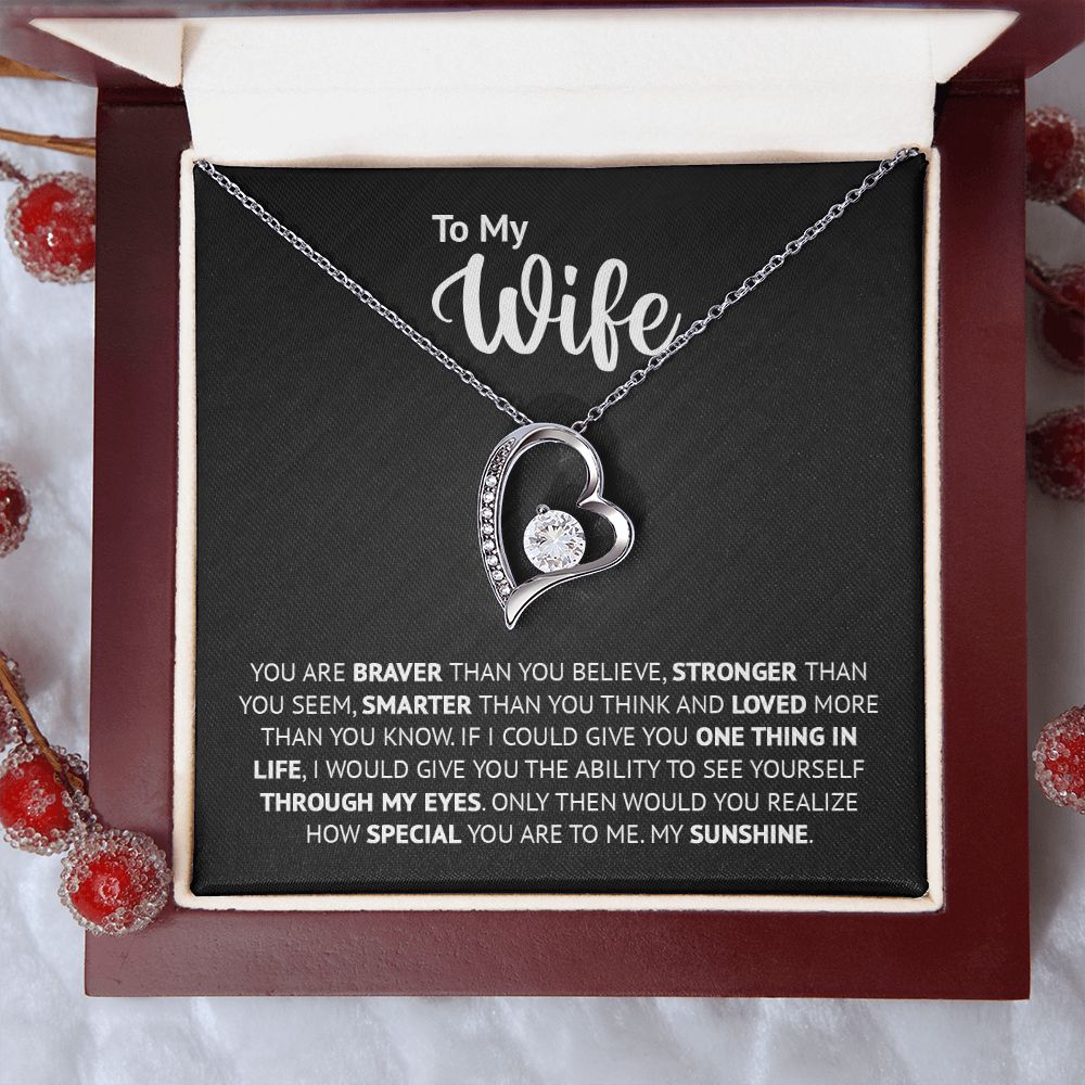MY WIFE - HOW SPECIAL YOU ARE - FOREVER LOVE NECKLACE