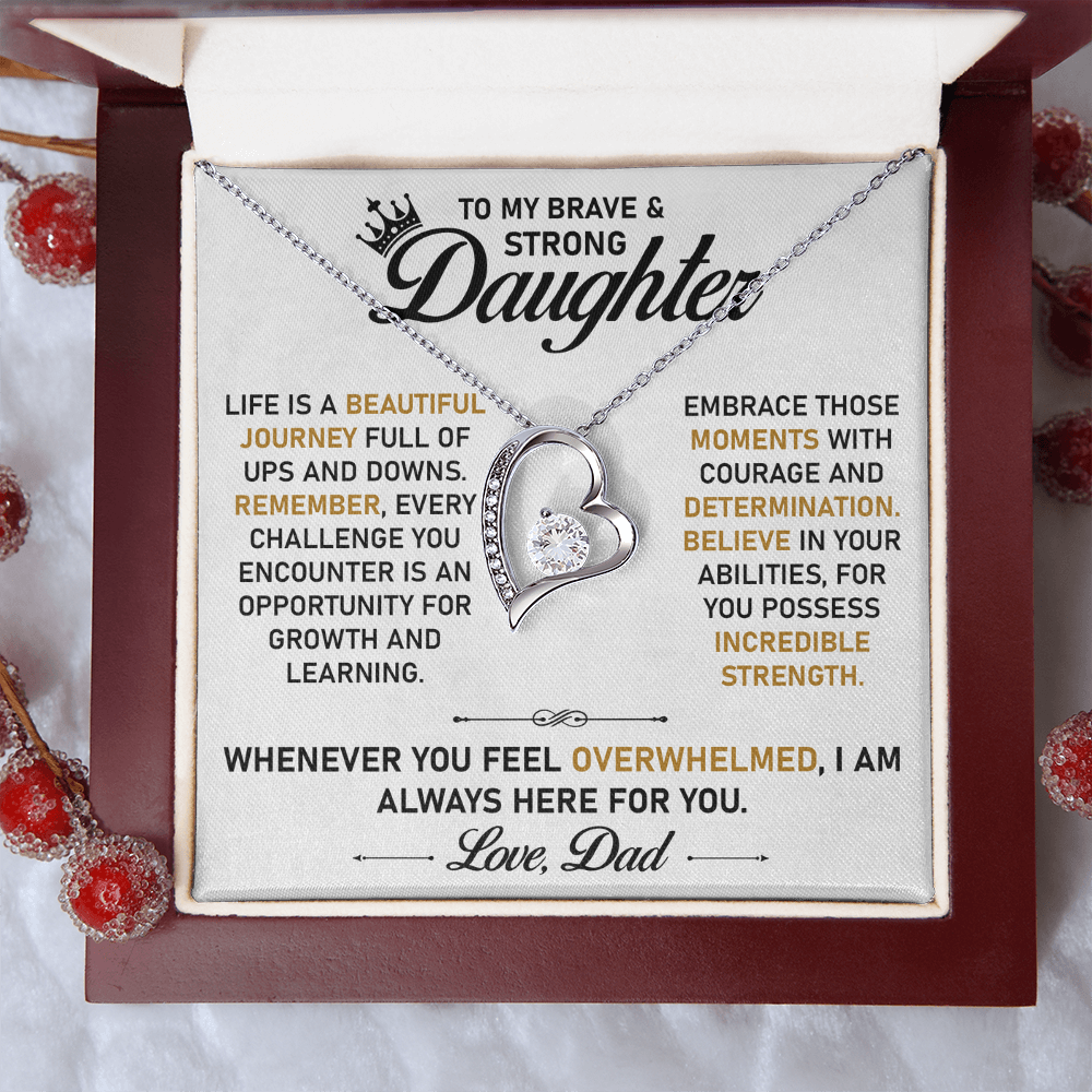 To My Daughter Necklace – Sentimental Jewelry from Dad, A Symbol of Endless Love