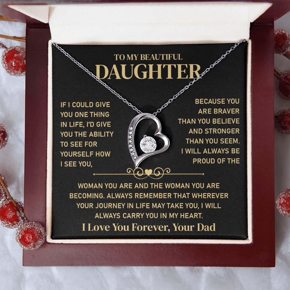 To My Beautiful Daughter - Jewelry Gift From Her Parents With Gift Box