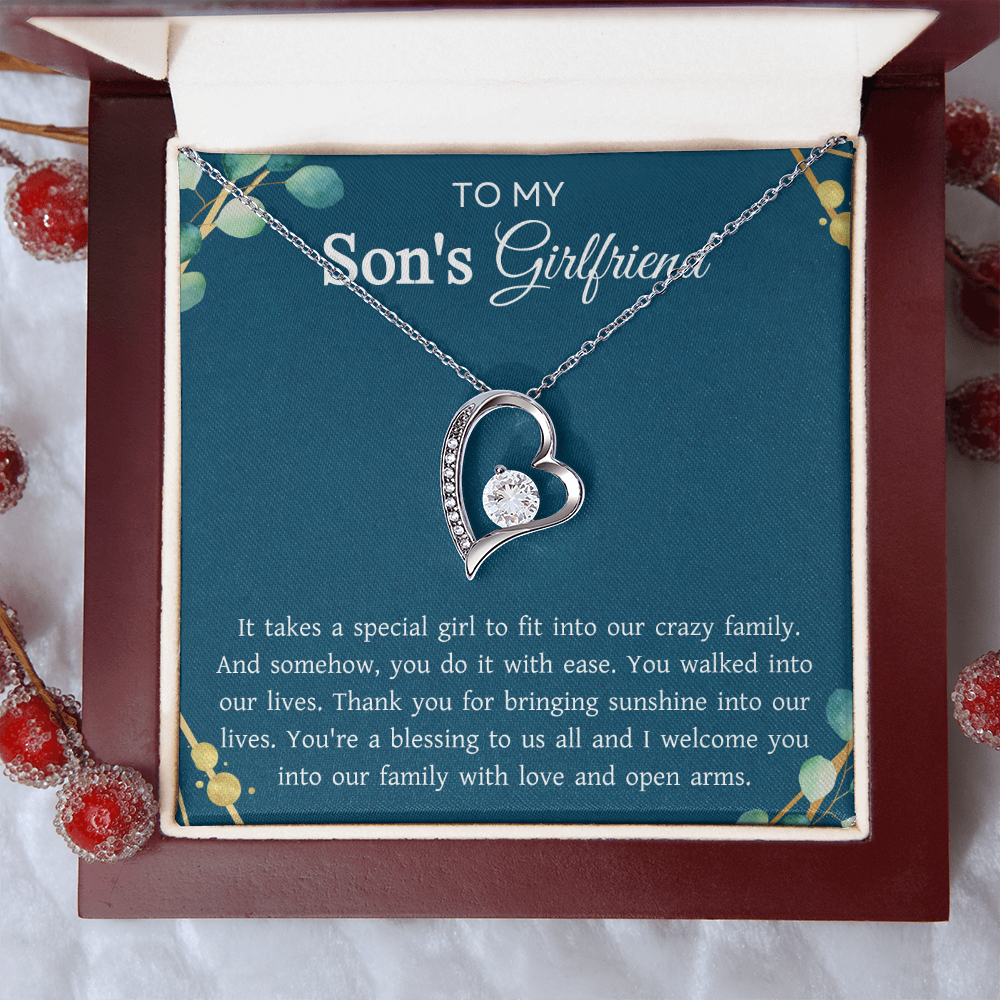 To My Son's Girlfriend Gift for Mother's Day Birthday Women's Day Jewelry