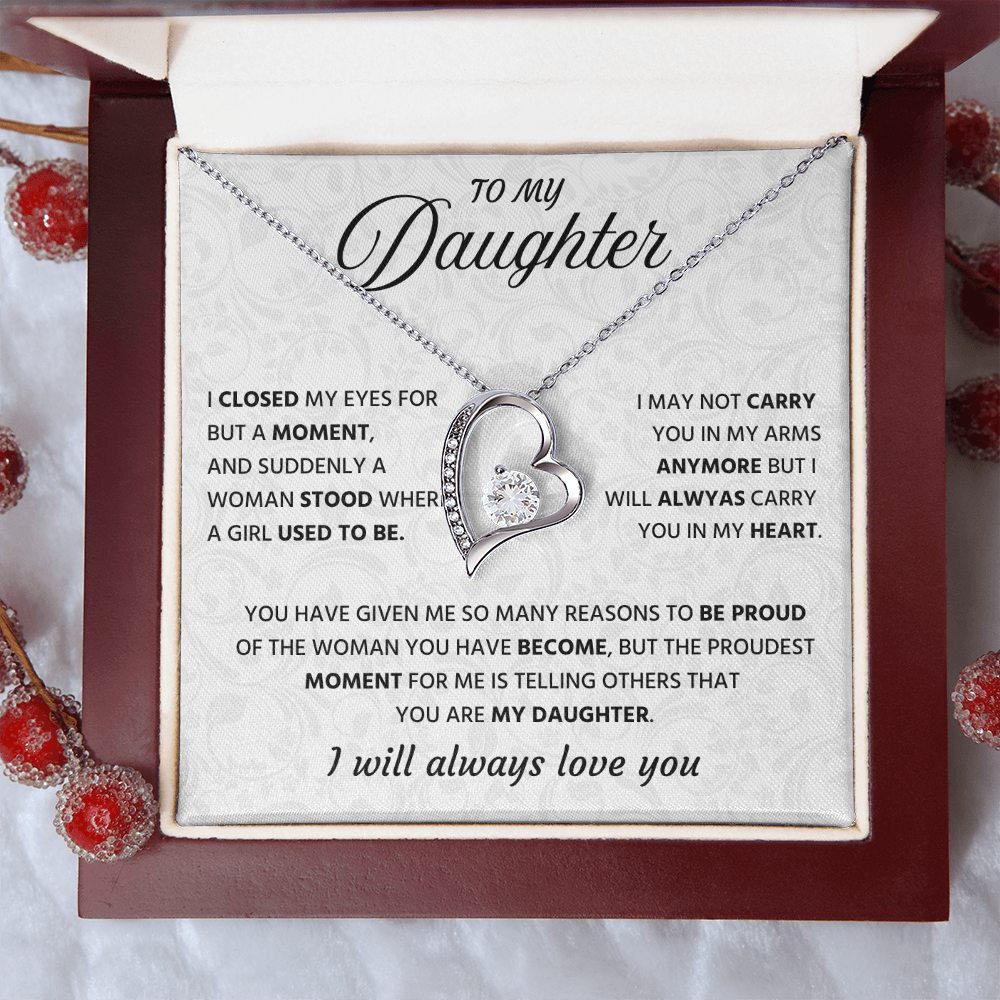 To My Wonderful Daughter Necklace Gift From Grandpa, It's a Special Bound