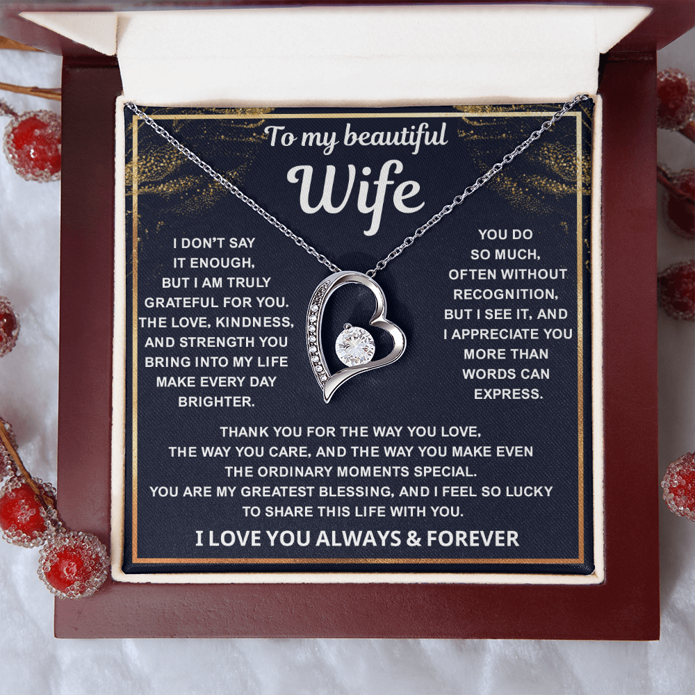 To My Amazing Wife – Every Beat of My Heart Whisper Your Name - Jewelry for Her
