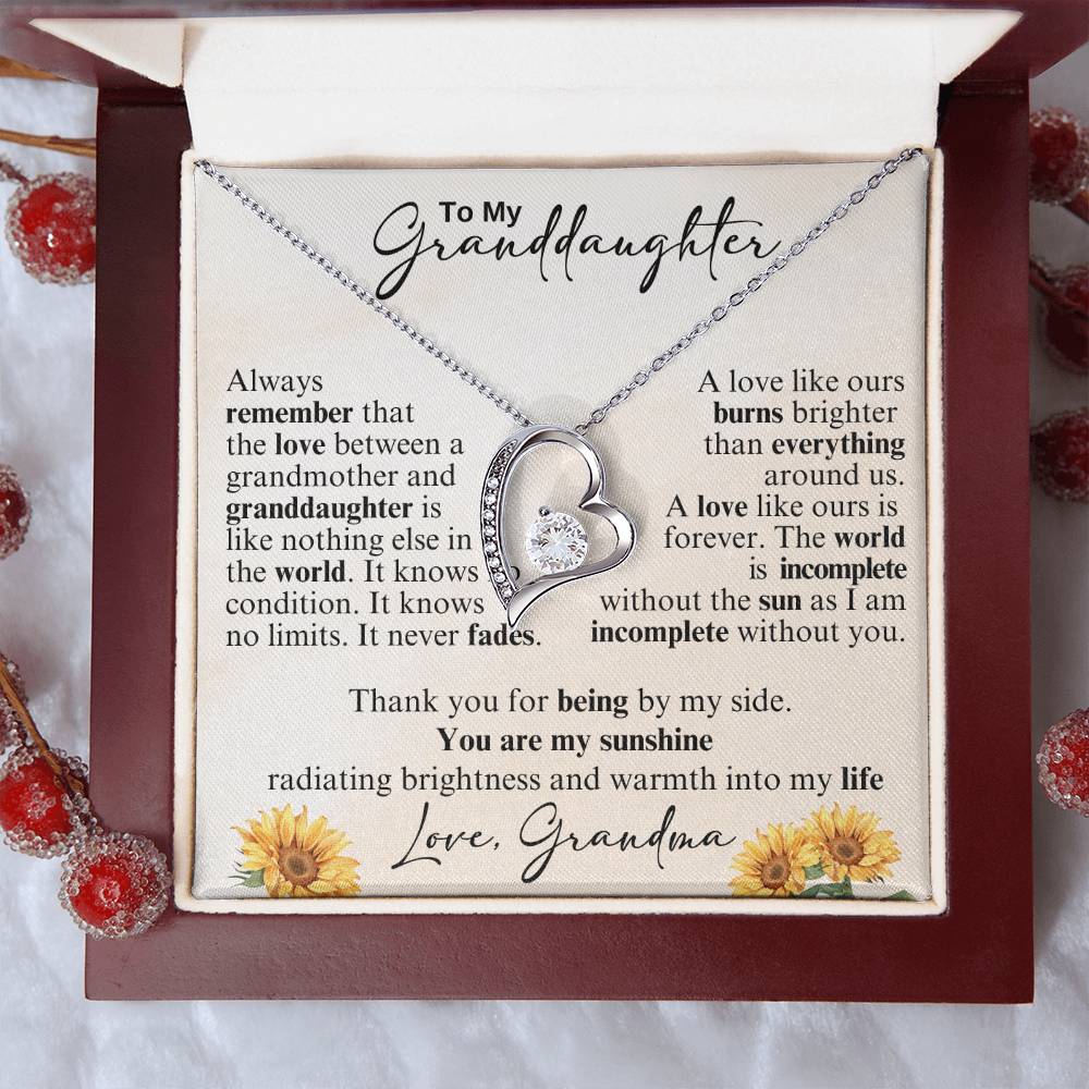 To My Granddaughter - I'm Always Right There in Your Heart