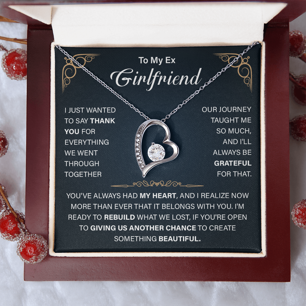 To My Ex-Girlfriend Necklace - Funny Gift for Ex-Wife - Jewelry for Ex for Birthday