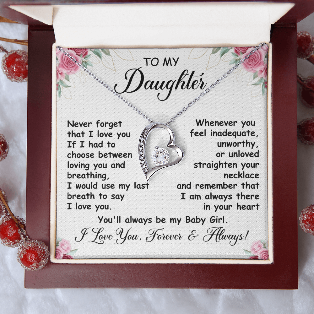 To My Daughter - You Have My Heart - Forever Love Necklace