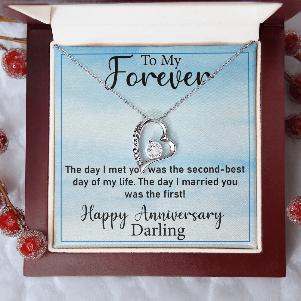 Thoughtful Gift for Wife – Forever Love Necklace, A Unique Jewelry Keepsake from Husband